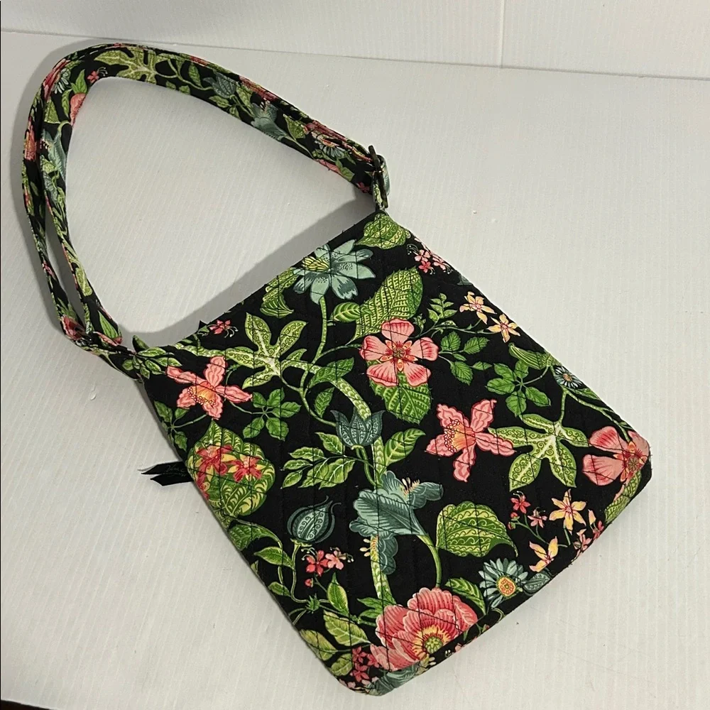 Vera Bradley Floral Cotton Crossbody Shoulder Purse Bag - Picture 3 of 12